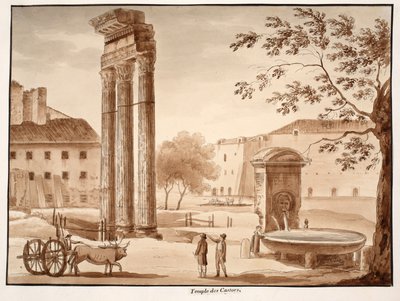 The Temple of Castor by Agostino Tofanelli